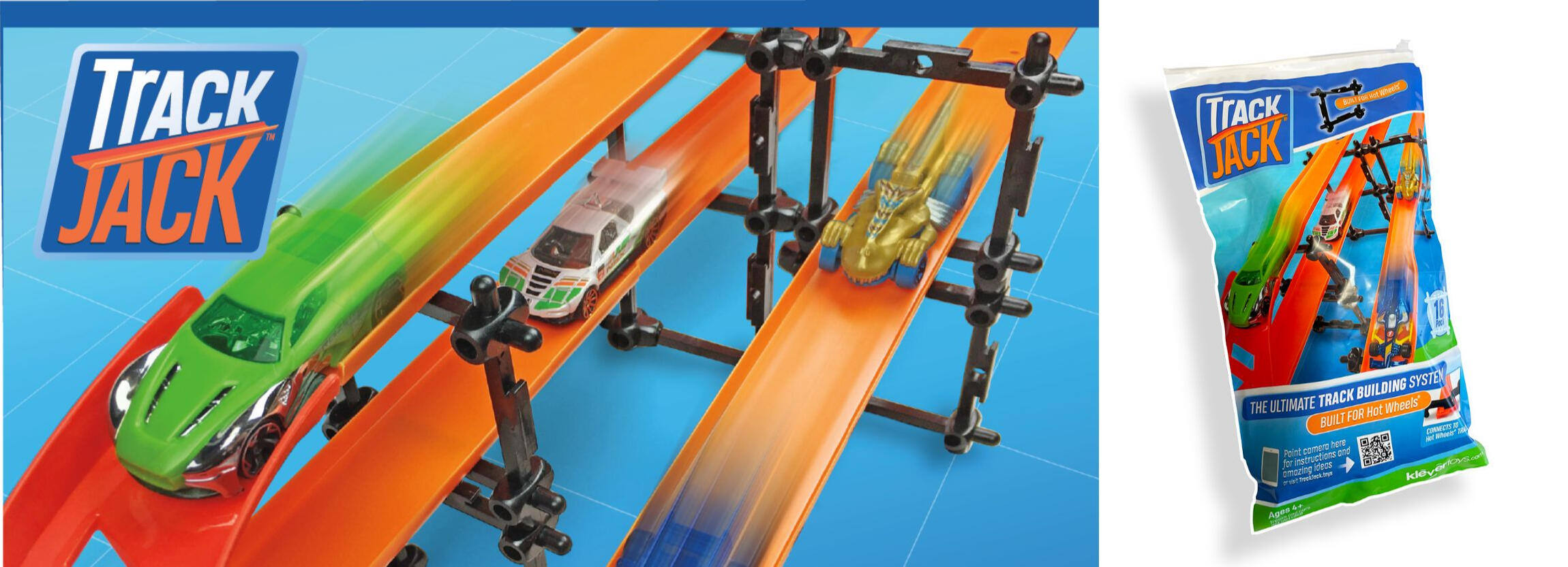 TrackJack For Hot Wheels TrackJack™ — The Ultimate Track Building System for Hot Wheels. Build side-by-side and top-down racing tracks. Make Hot Wheels more fun!